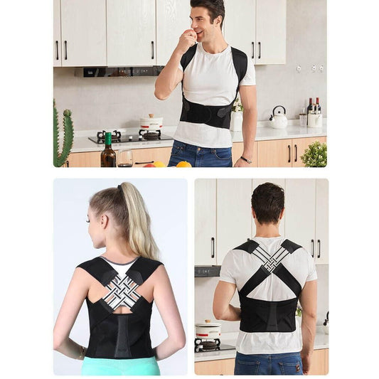 Adjustable Back Posture Corrector Support Belt For Men & Women - Ergonomic Spine Support